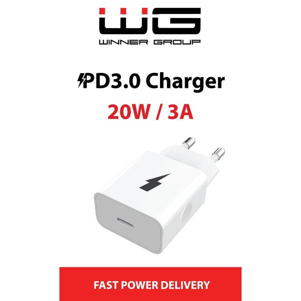 Nabíječka WG 1x USB Type-C s Power Delivery 20W