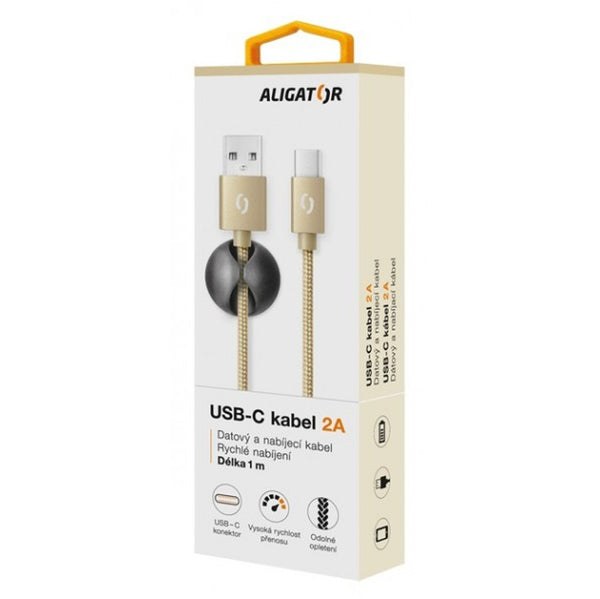 Kabel Aligator Premium USB Typ C na USB 2A