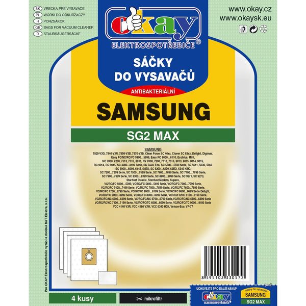 Sáčky do vysavače Samsung SG2 MAX