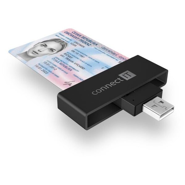 Čtečka eObčanek a čipových karet Connect IT CFF-3000-BK