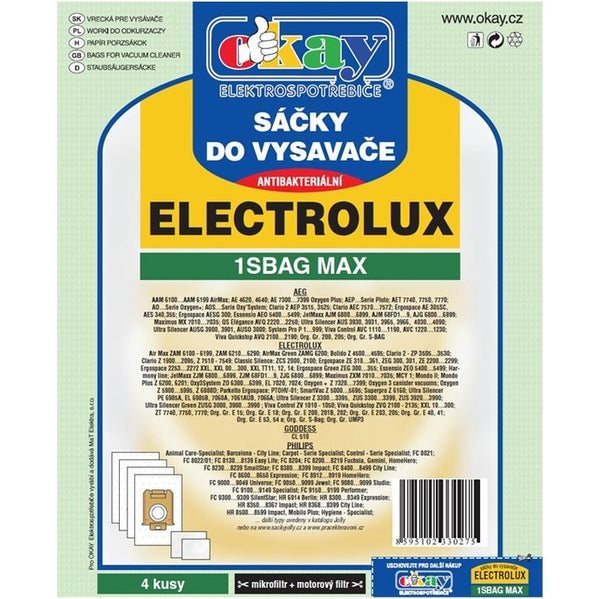 Sáčky do vysavačů Electrolux S-bag MAX
