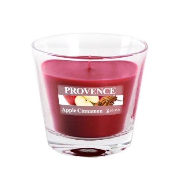Vonná svíčka ve skle Provence Jablko a skořice