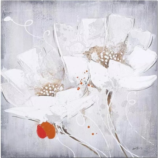 Ručně malovaný obraz Bílé Květy PB345 StarDeco