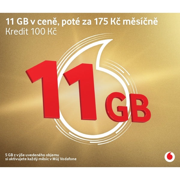 Vodafone SIM edice Zlatá karta