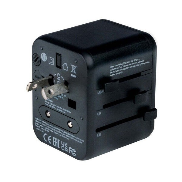 Cestovní adaptér VERBATIM UTA-02 USB-C + USB-A